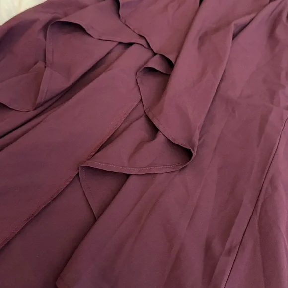 HALARA Amaranth Sleeveless Women's Dress - High Low - Small - burgundy - Picture 8 of 10